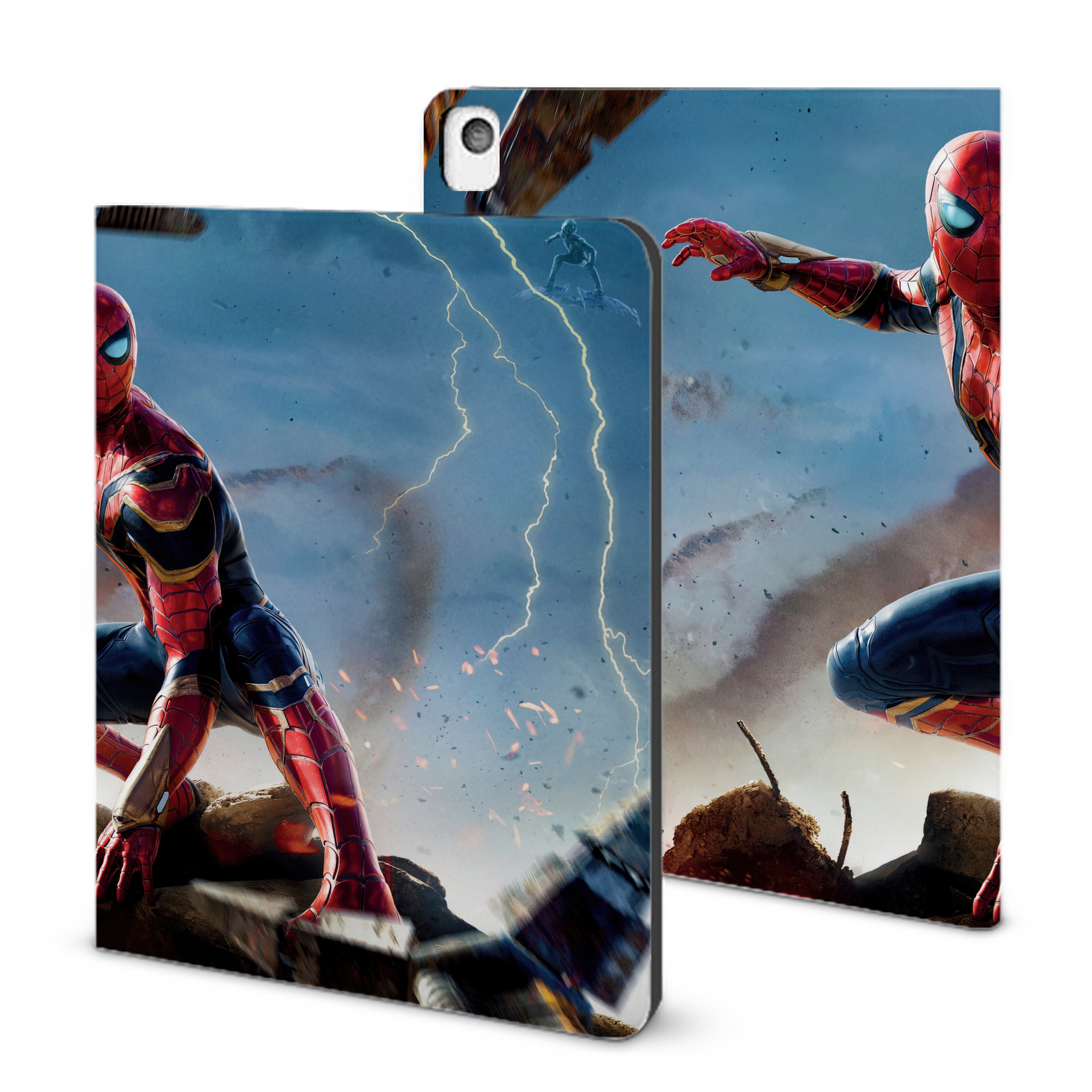 （画像用） Spider Man スパイダーマン IPadケース ペンホルダー付き ブックスタイルデザイン